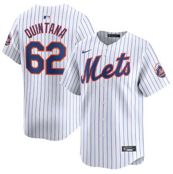 Men's New York Mets #62 Jose Quintana White 2024 Home Limited Stitched Baseball Jersey Dzhi,We sell and wholesale Men's New York Mets #62 Jose Quintana White 2024 Home Limited Stitched Baseball Jersey Dzhi on line form chian!